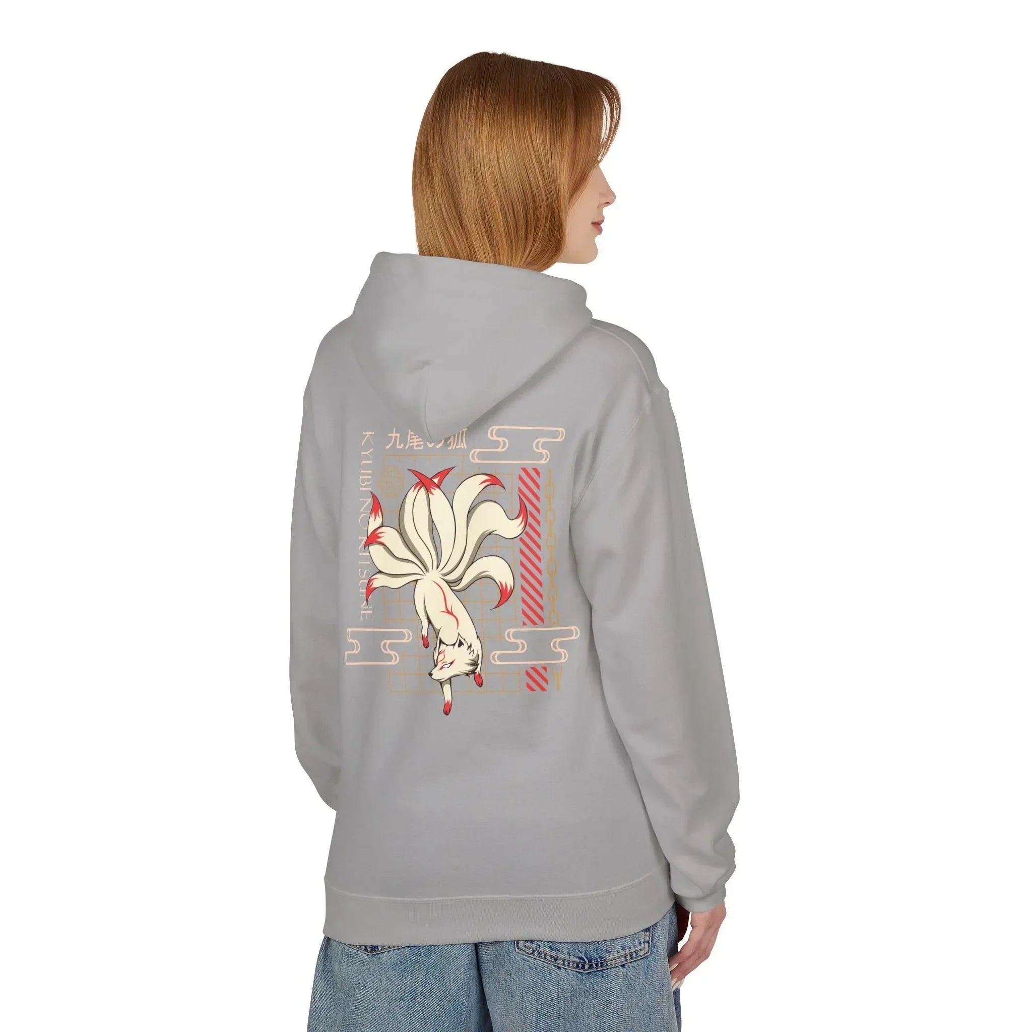 Kyubi No Kitsune Japanese Streetwear Fleece Hoodie – Ultimate Comfort Meets Stylish Design