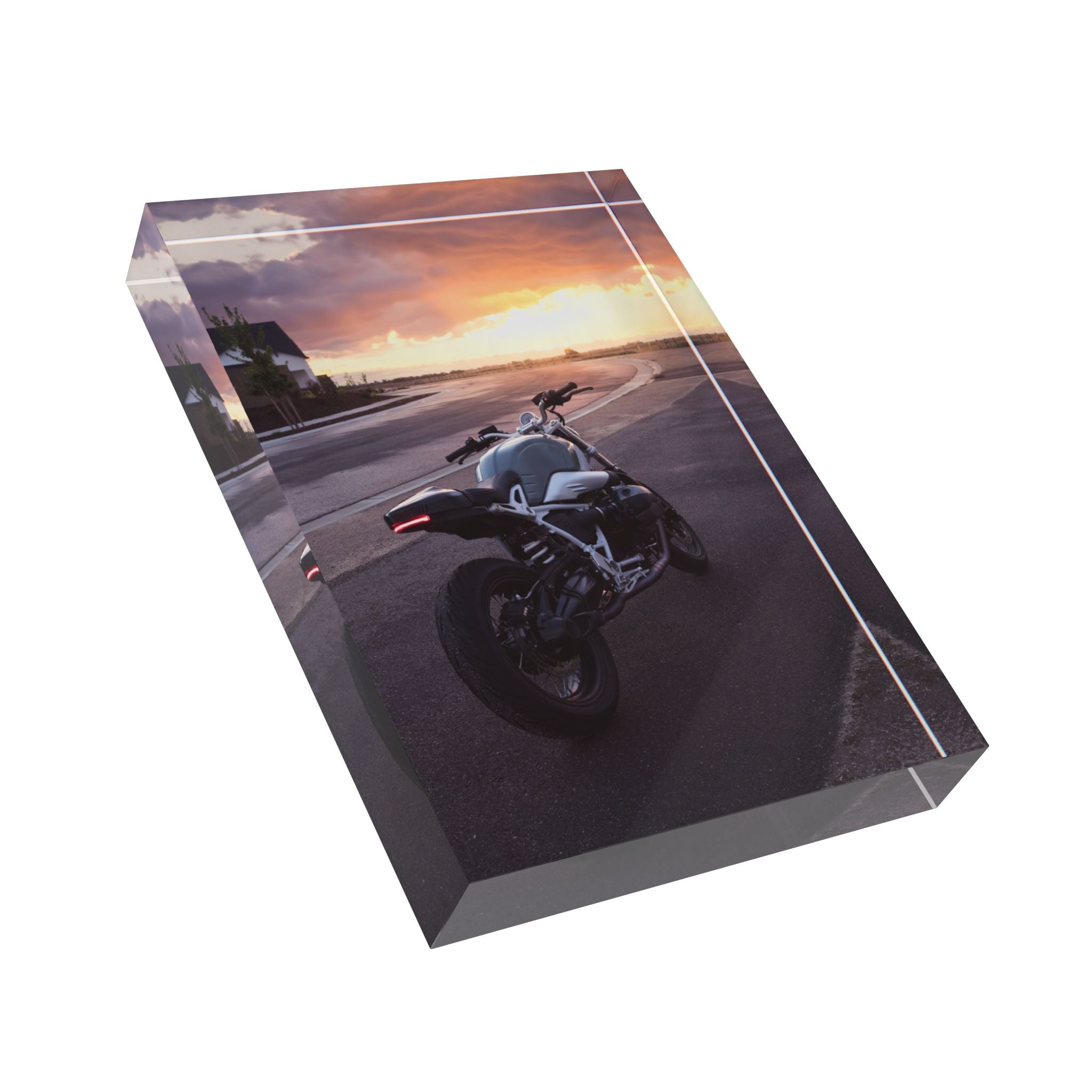 BMW R Nine T Motorcycle Acrylic Photo Block #007 - Throttle Designs