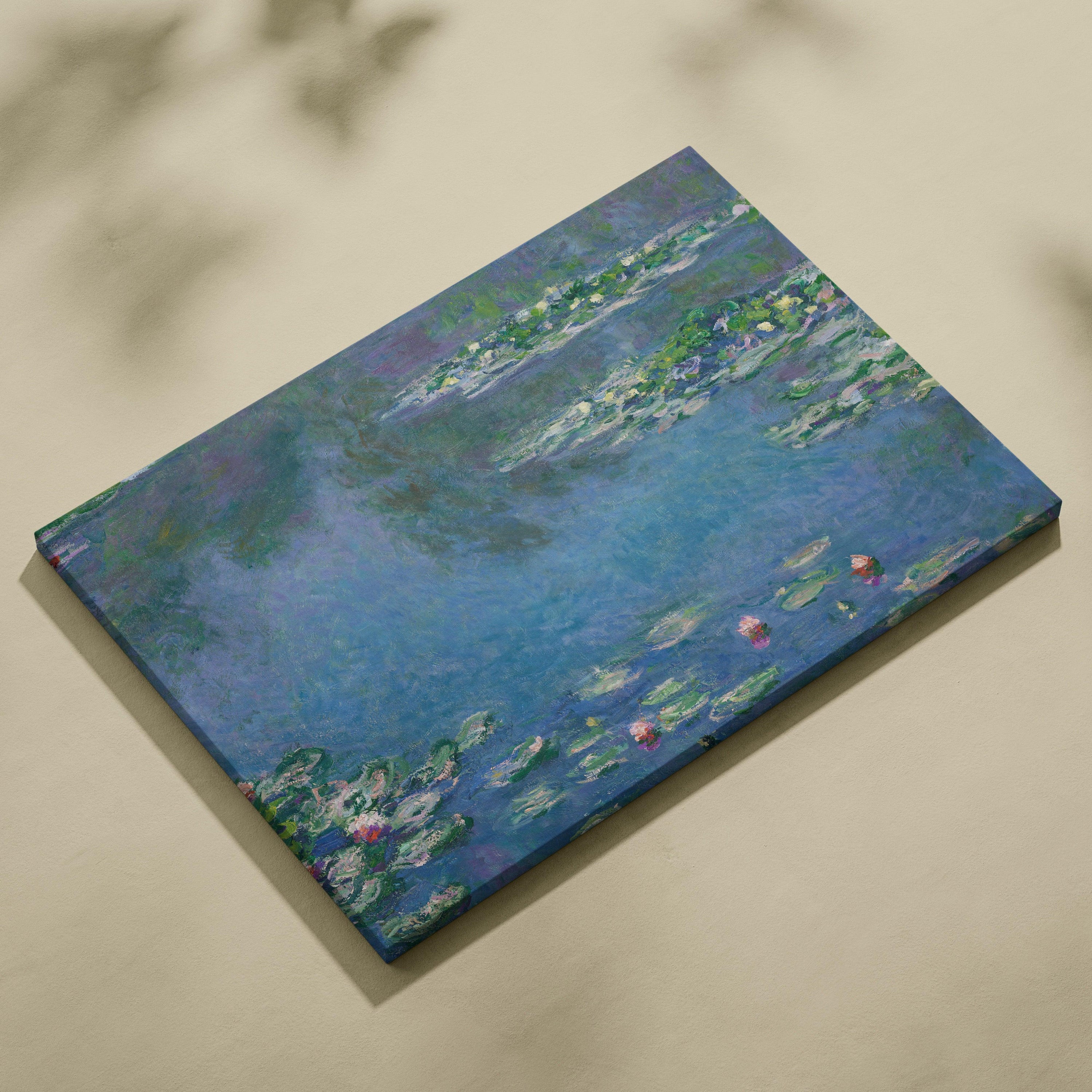 Blue Water Lilies Monet impressionist canvas print