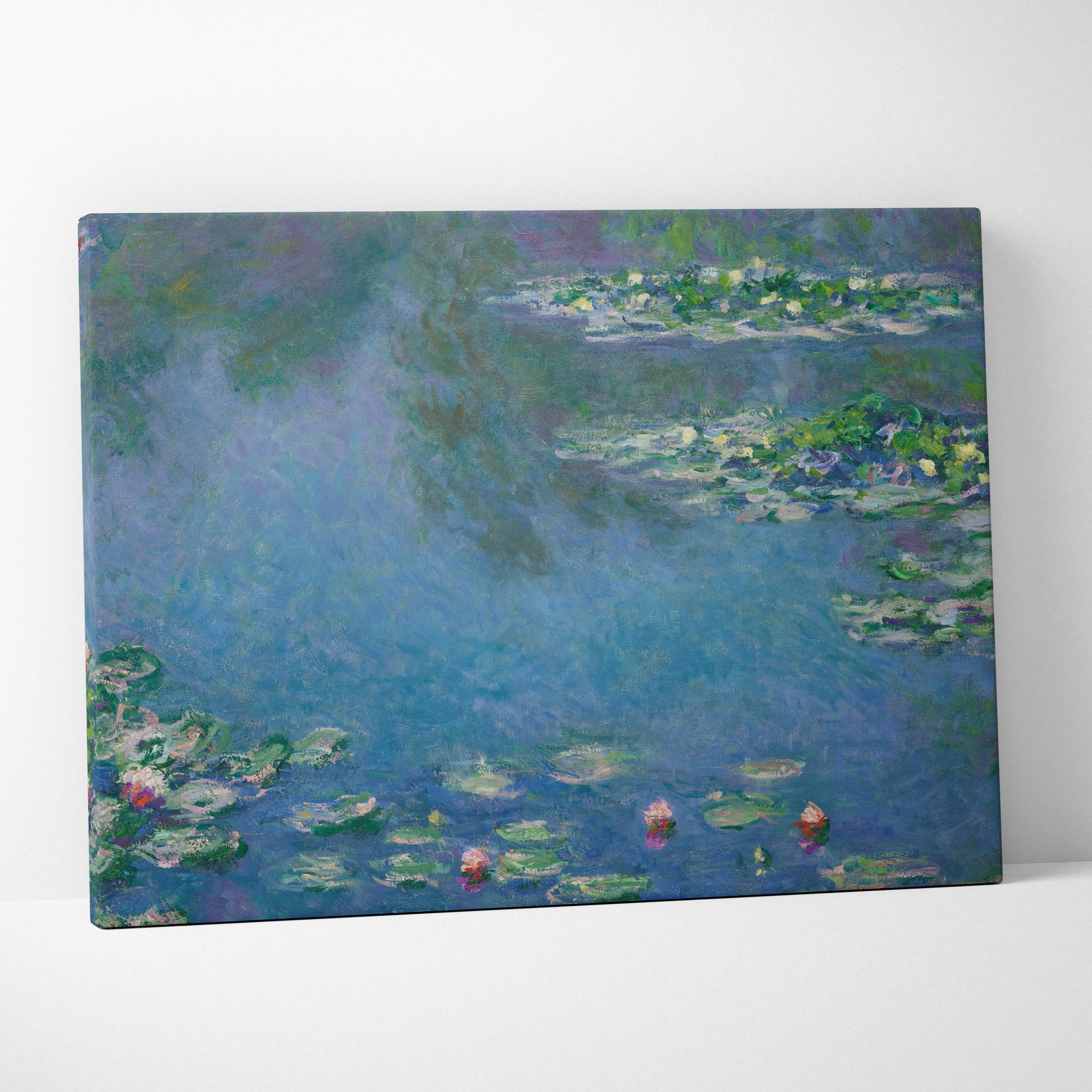 Water Lilies - Monet canvas print with impressionistic water lilies