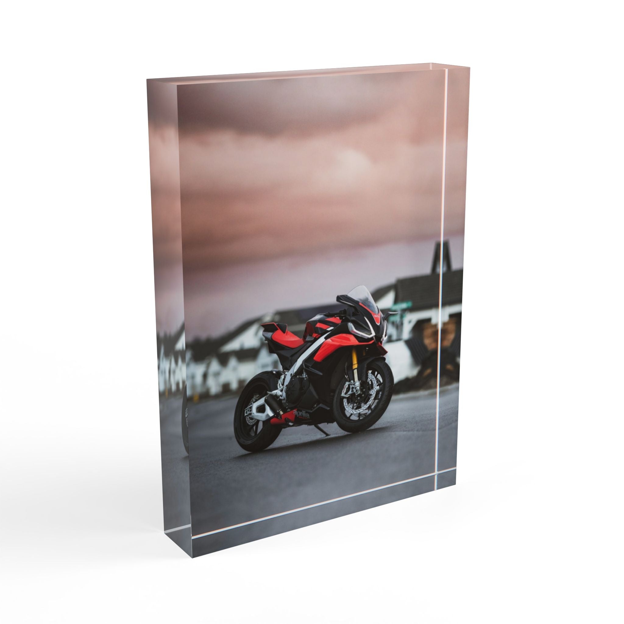 Aprilia RSV4 Motorcycle Acrylic Photo Block #002 - Throttle Designs