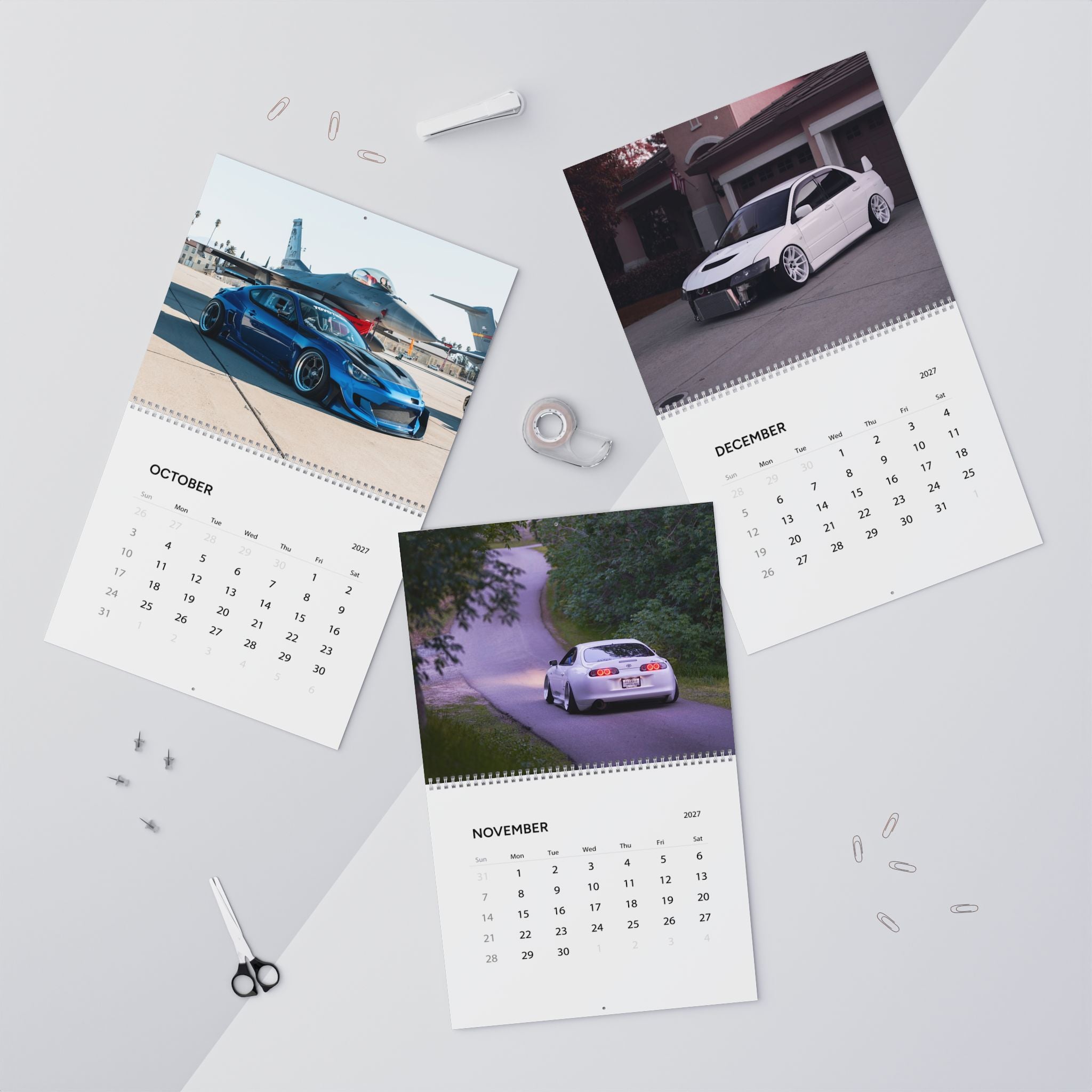 2027 JDM Cars Wall Calendar – Japanese Performance Cars, Tuner Cars & Automotive Artwork Collection