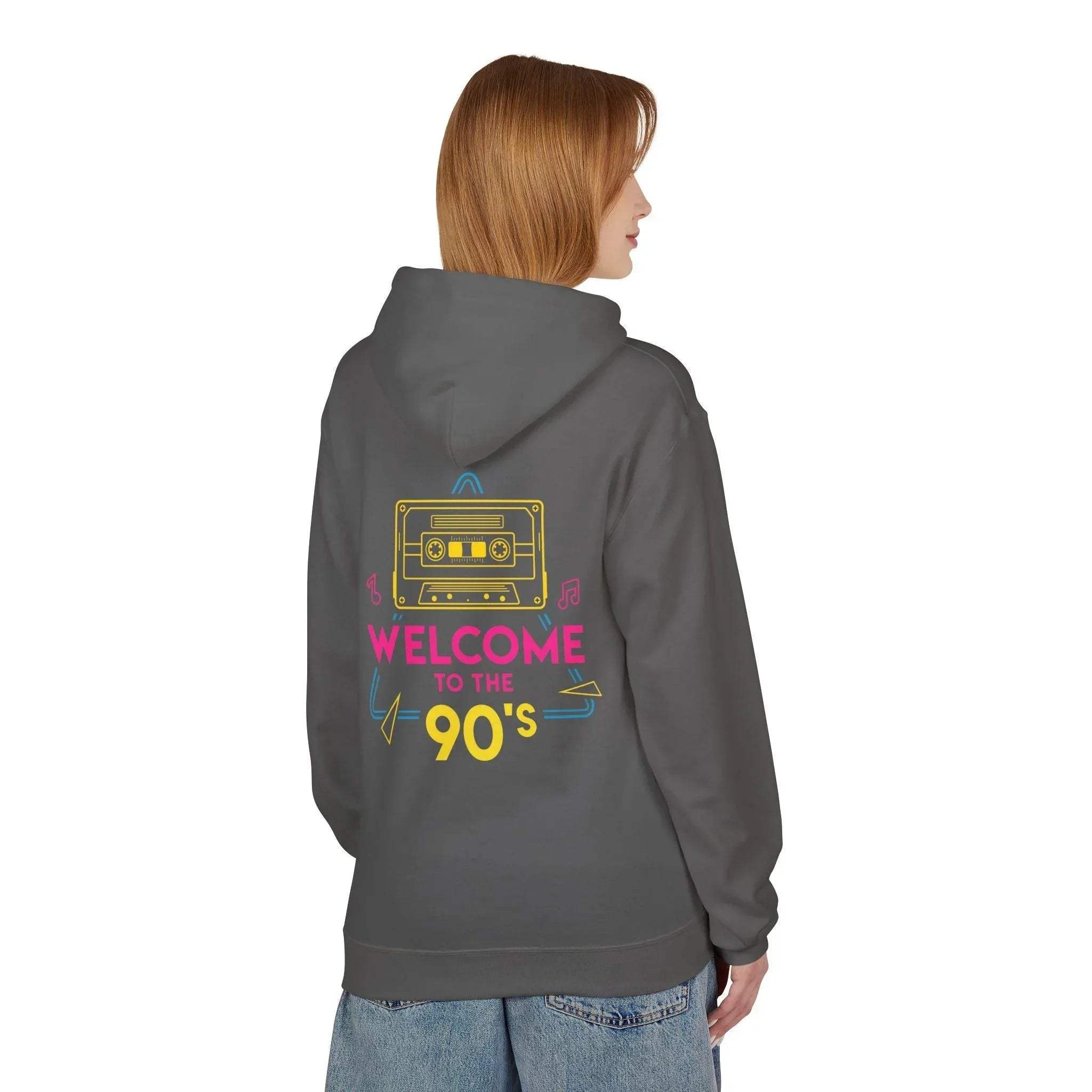 Nostalgic 90's Vibes Premium Fleece Hoodie for Ultimate Comfort