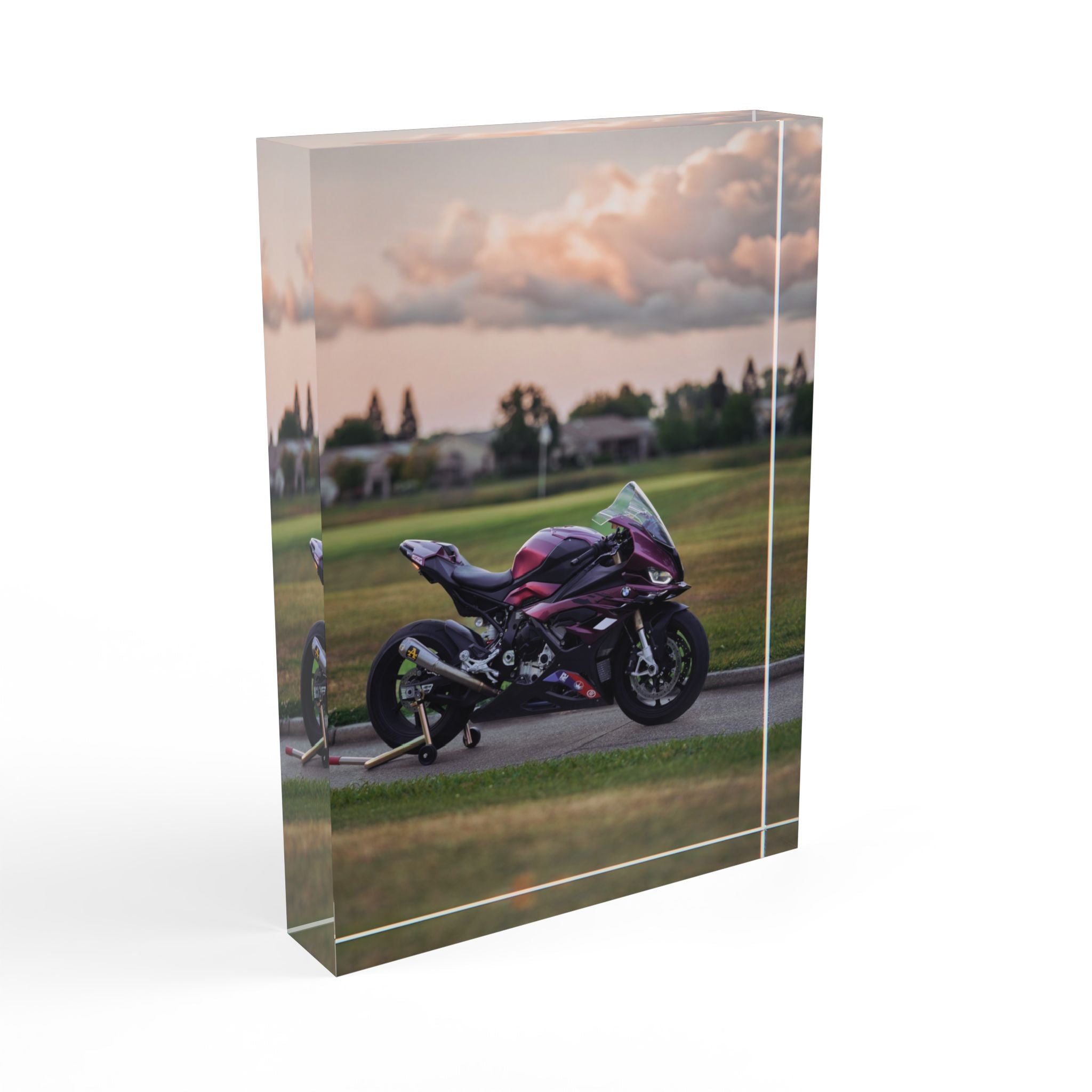 BMW S1000RR Motorcycle Acrylic Photo Block #034 - Throttle Designs