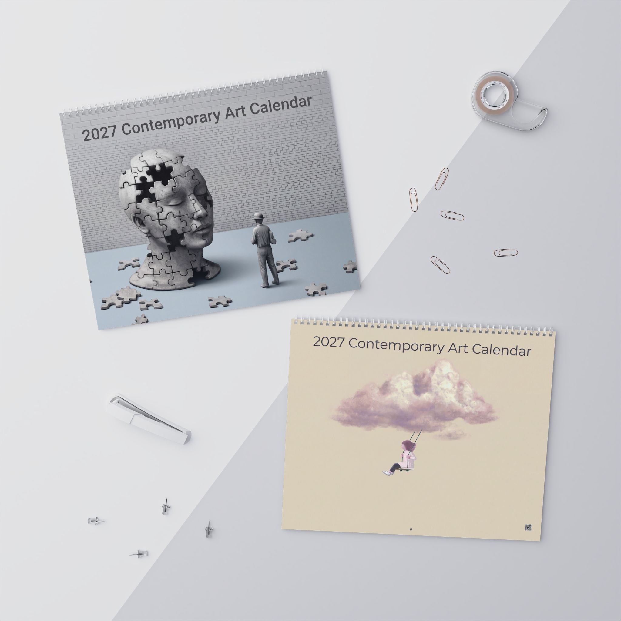 2027 Contemporary Art Wall Calendar – Abstract Artwork, Modern Designs & Creative Art Collection