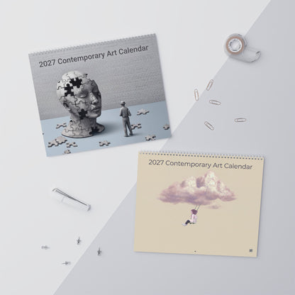 2027 Contemporary Art Wall Calendar – Abstract Artwork, Modern Designs & Creative Art Collection