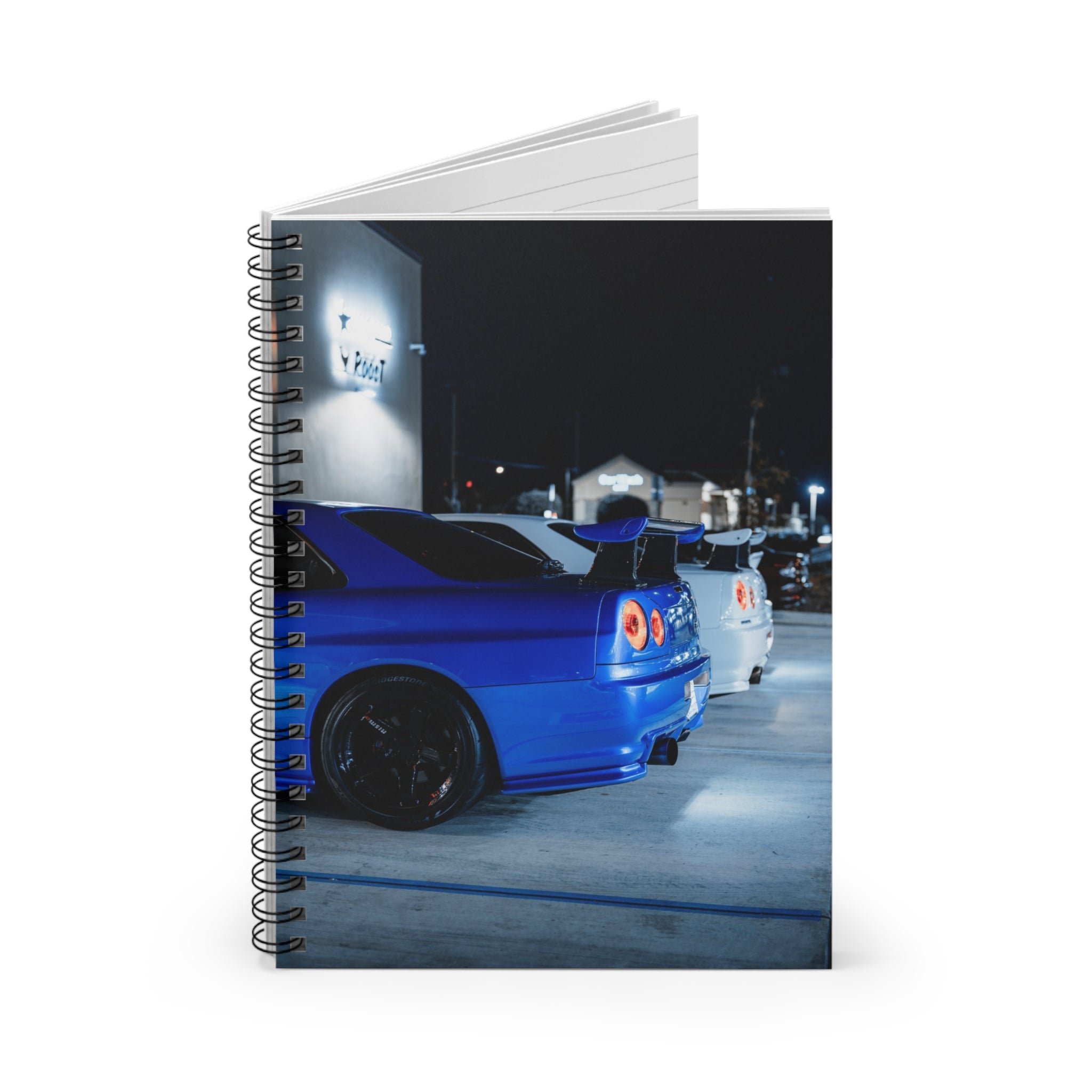 Nissan GTR R34 Automotive Spiral Notebook #008 - Throttle Designs