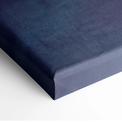 Deep navy canvas art with textured woven surface and raised edges in bmw m2 inspired automotive wall art print