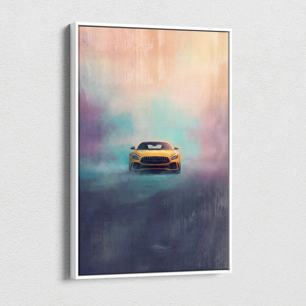 Mercedes-AMG GT Inspired Canvas Art - German Supercar Wall Decor for Luxury Home and Garage