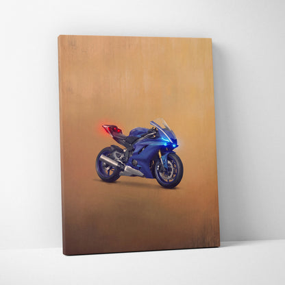 Yamaha YZF-R6 Inspired Supersport Wall Art, Racing Print & Superbike Home Decor