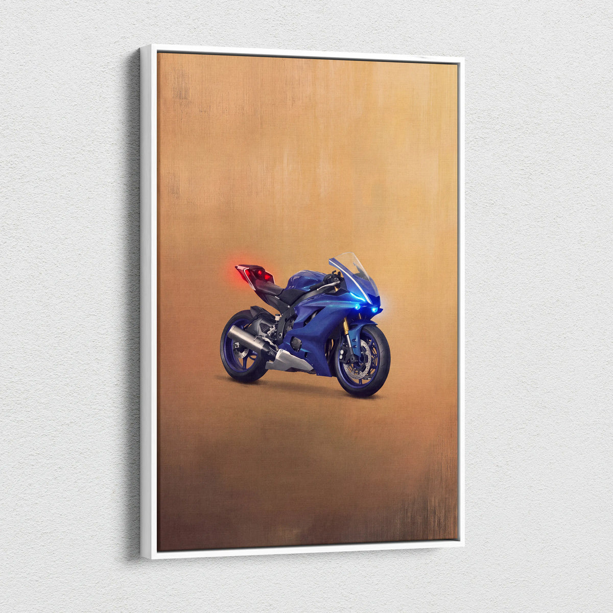 Yamaha YZF-R6 Inspired Supersport Wall Art, Racing Print & Superbike Home Decor