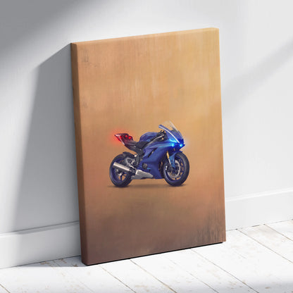 Yamaha YZF-R6 Inspired Supersport Wall Art, Racing Print & Superbike Home Decor