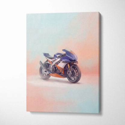 Aprilia RSV4 Xtrenta Inspired Motorcycle Wall Art, Superbike Canvas Art & Racing Garage Print