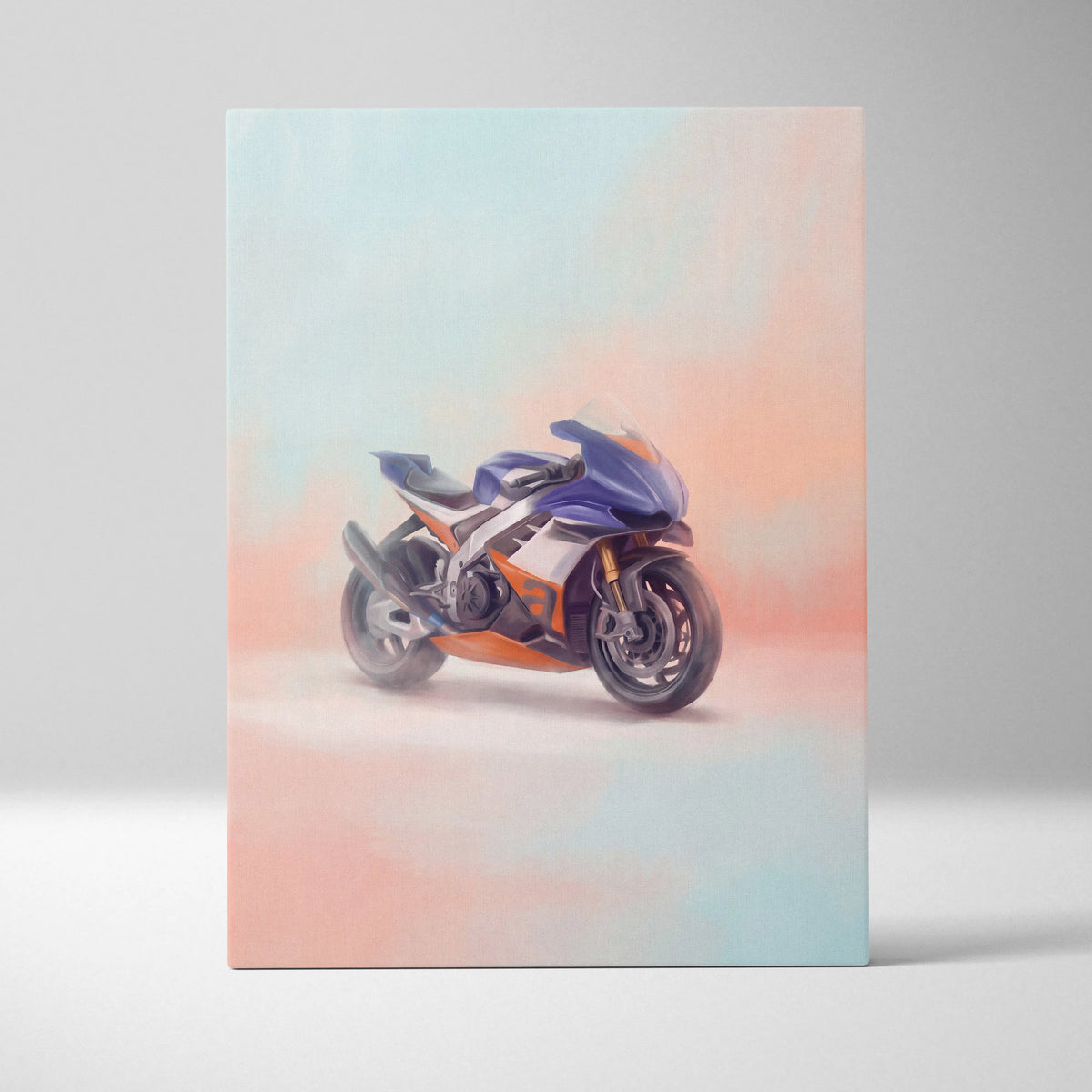 Aprilia RSV4 Xtrenta Inspired Motorcycle Wall Art, Superbike Canvas Art & Racing Garage Print