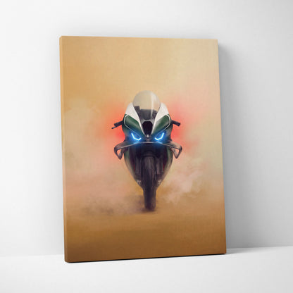 BMW M1000RR Limited Edition Isle of Man TT Inspired Supersport Wall Art, Track Racing Canvas Art & Superbike Home Decor