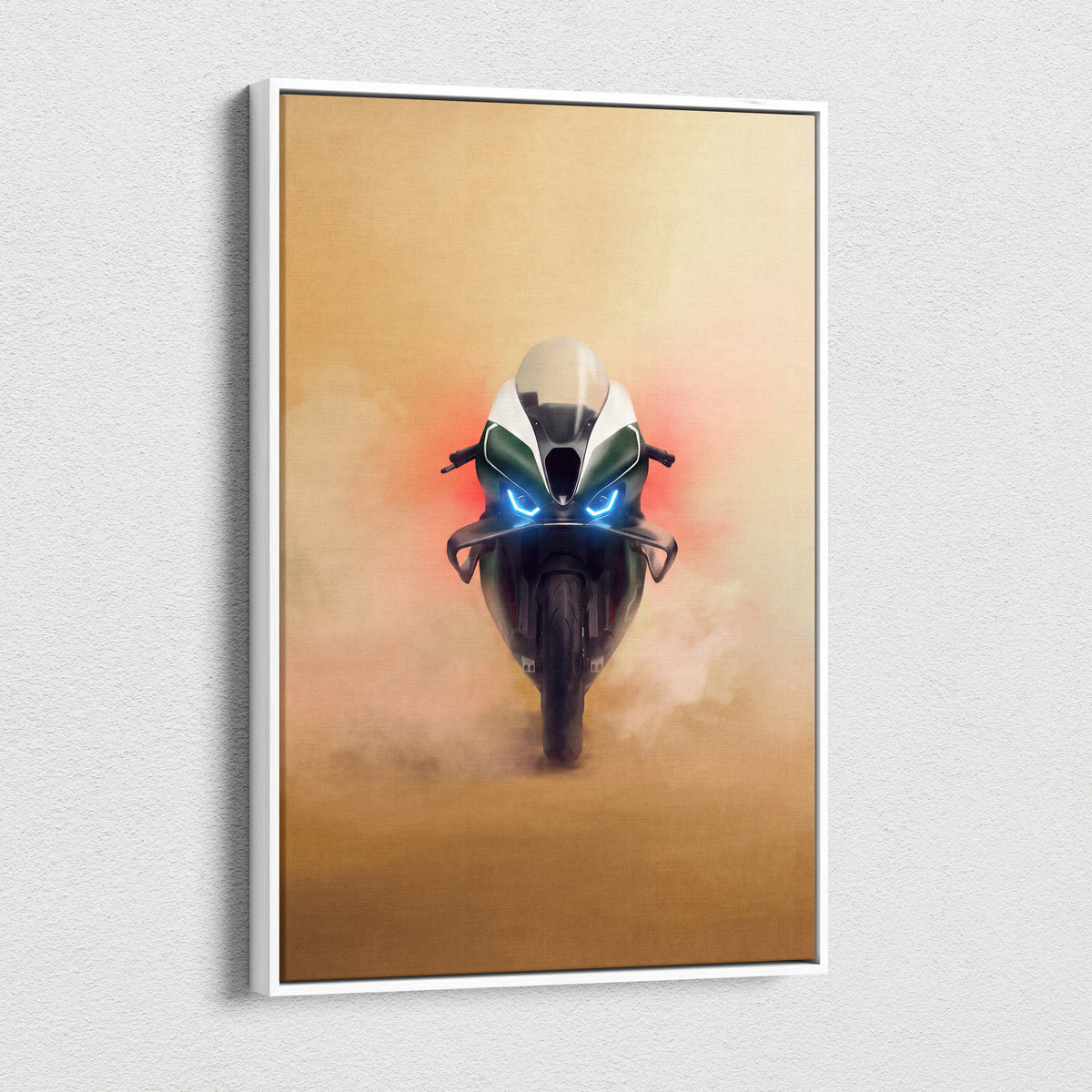 BMW M1000RR Limited Edition Isle of Man TT Inspired Supersport Wall Art, Track Racing Canvas Art & Superbike Home Decor