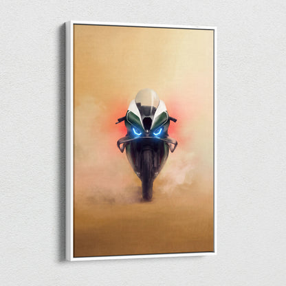 BMW M1000RR Limited Edition Isle of Man TT Inspired Supersport Wall Art, Track Racing Canvas Art & Superbike Home Decor