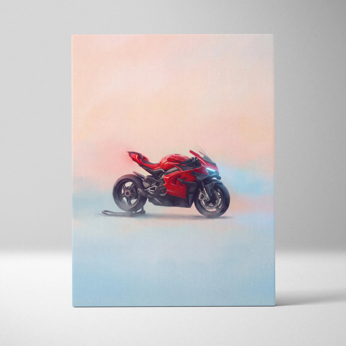 Ducati Superleggera V4 Inspired Canvas Art, Sport Bike Wall Art & Racing Enthusiast Gift