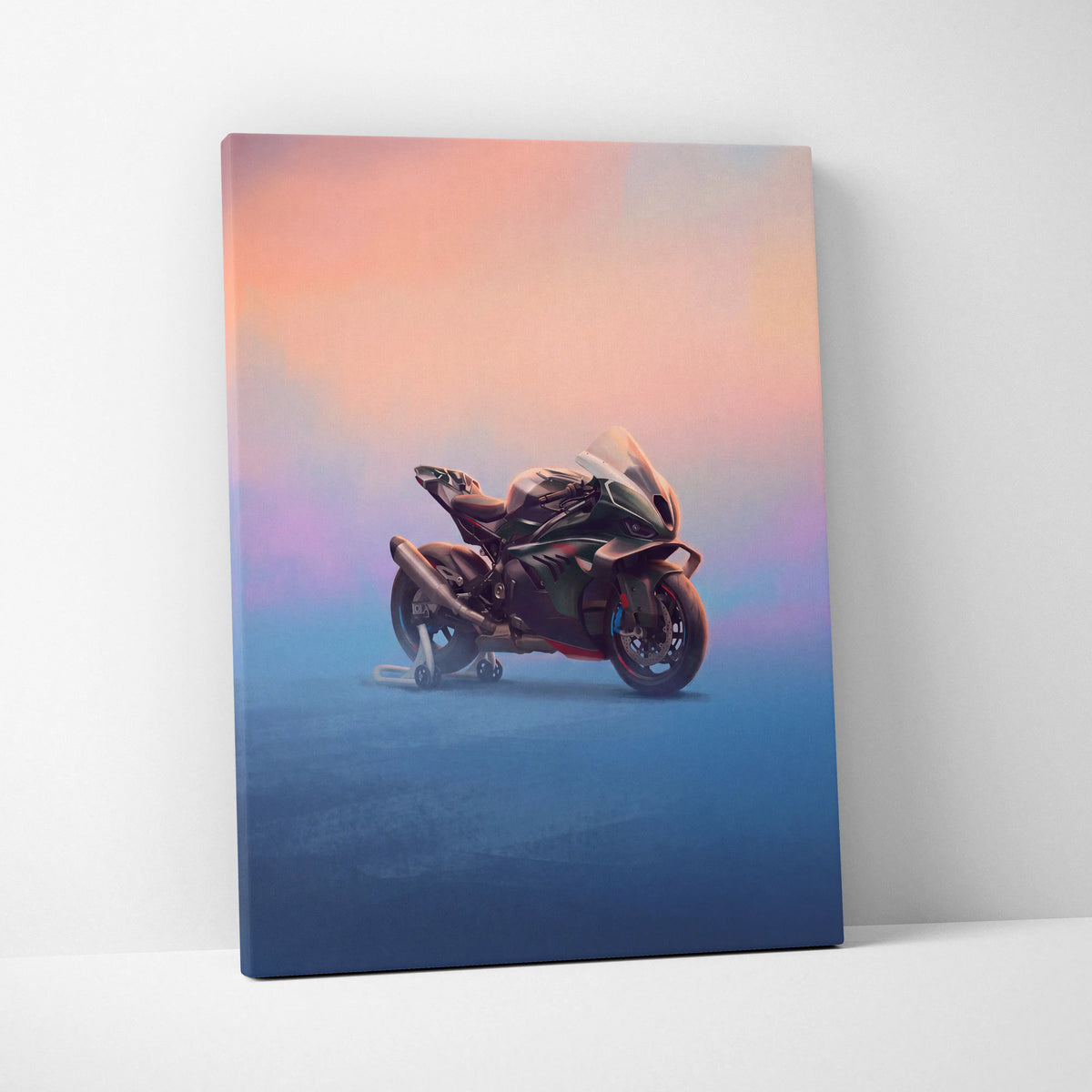 BMW M1000RR Limited Edition Isle of Man TT Inspired Supersport Wall Art, Superbike Canvas Print & Racing Poster