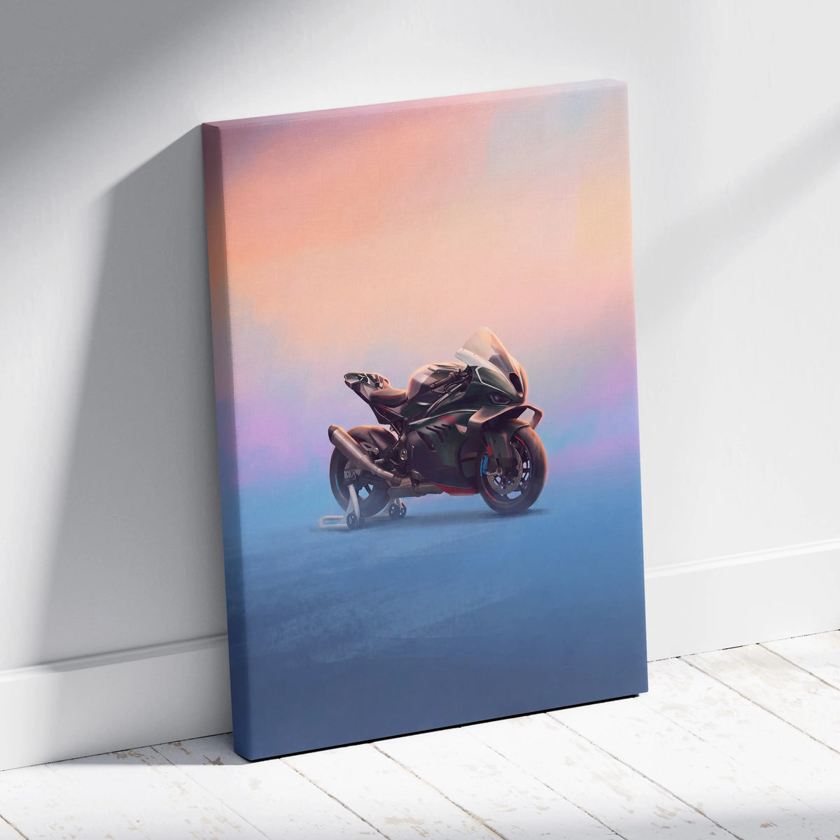 BMW M1000RR Limited Edition Isle of Man TT Inspired Supersport Wall Art, Superbike Canvas Print & Racing Poster