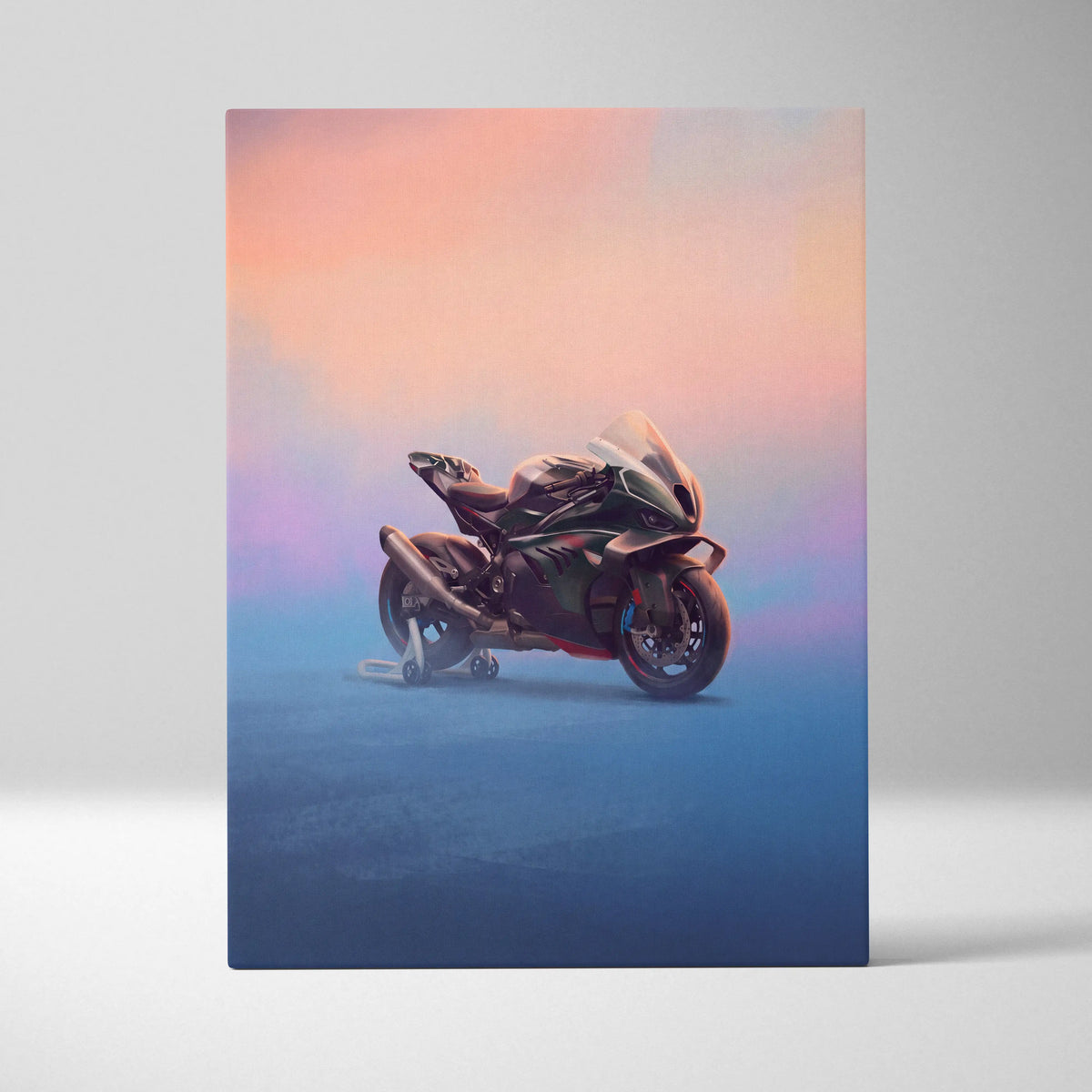 BMW M1000RR Limited Edition Isle of Man TT Inspired Supersport Wall Art, Superbike Canvas Print & Racing Poster