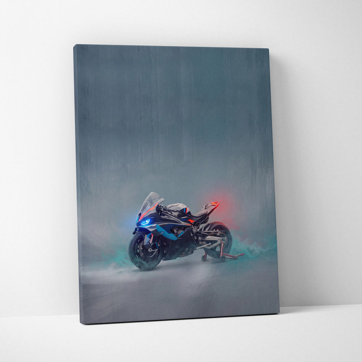 BMW M1000RR Inspired Canvas Art, Supersport Wall Art & Racing Enthusiast Decor