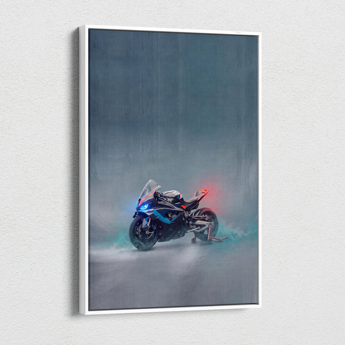 BMW M1000RR Inspired Canvas Art, Supersport Wall Art & Racing Enthusiast Decor