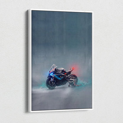 BMW M1000RR Inspired Canvas Art, Supersport Wall Art & Racing Enthusiast Decor