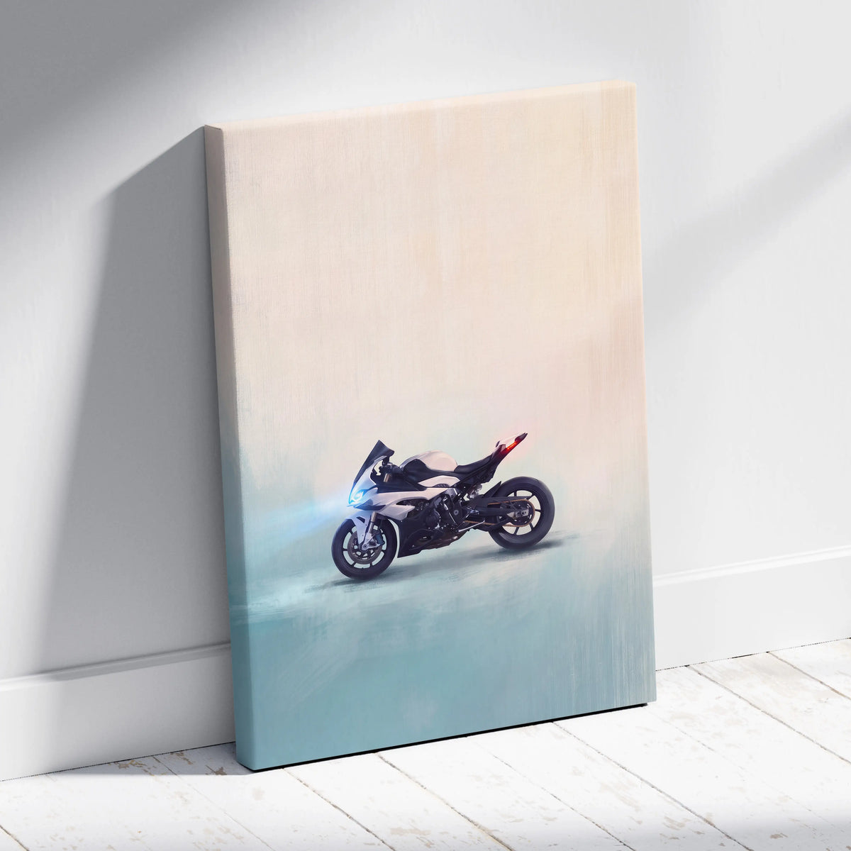 BMW S1000RR Canvas Wall Art - Stunning Artistic Styled Artwork
