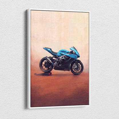 MV Agusta F3 Inspired Supersport Wall Art, Italian Superbike Canvas Art & Racing Garage Poster