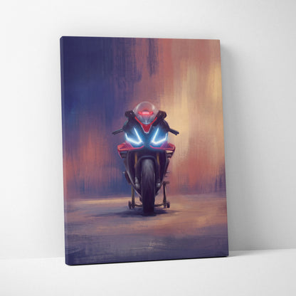 Aprilia RSV4 Inspired Supersport Wall Art, Racing Canvas Print & Motorcycle Wall Decor