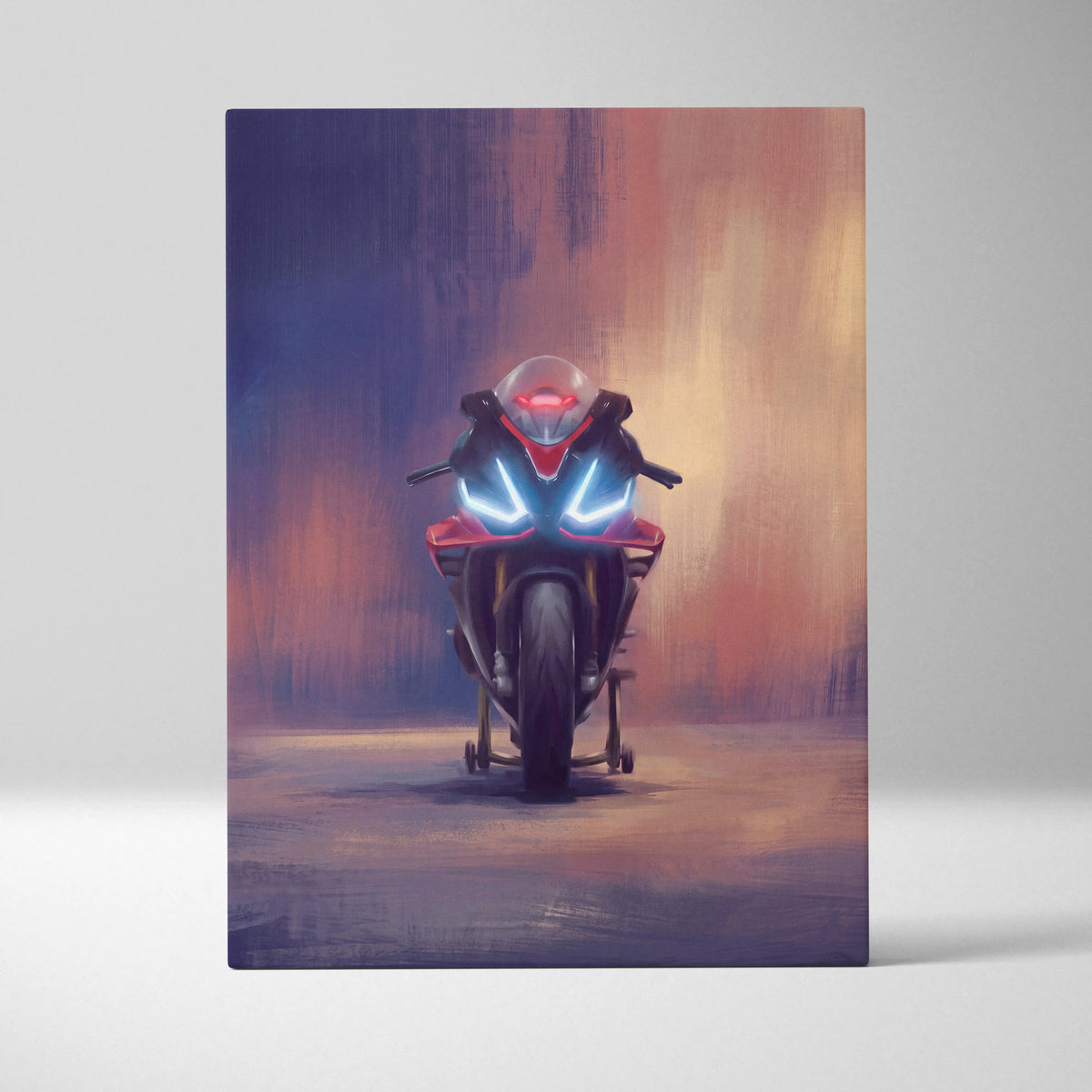 Aprilia RSV4 Inspired Supersport Wall Art, Racing Canvas Print & Motorcycle Wall Decor