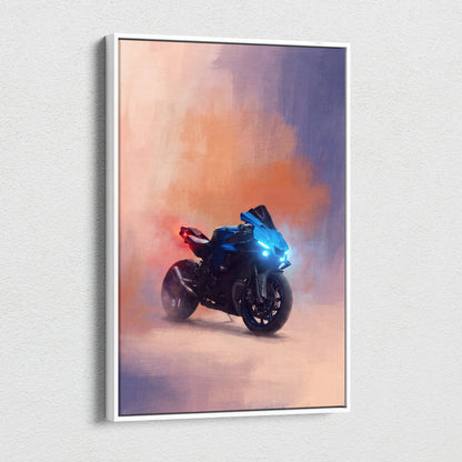 Yamaha YZF-R1 Inspired Sport Bike Wall Art, Canvas Art, Track Racing Poster & Home Decor