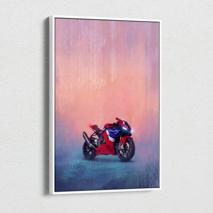 Honda CBR1000RR Fireblade Inspired Supersport Wall Art, Racing Canvas Art & Superbike Garage Print