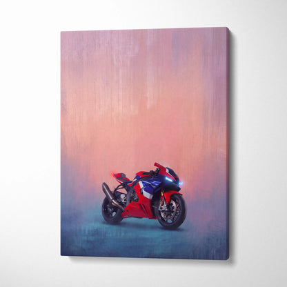Honda CBR1000RR Fireblade Inspired Supersport Wall Art, Racing Canvas Art & Superbike Garage Print