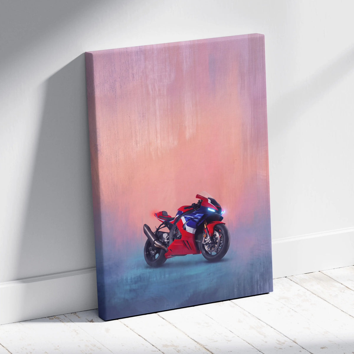 Honda CBR1000RR Fireblade Inspired Supersport Wall Art, Racing Canvas Art & Superbike Garage Print