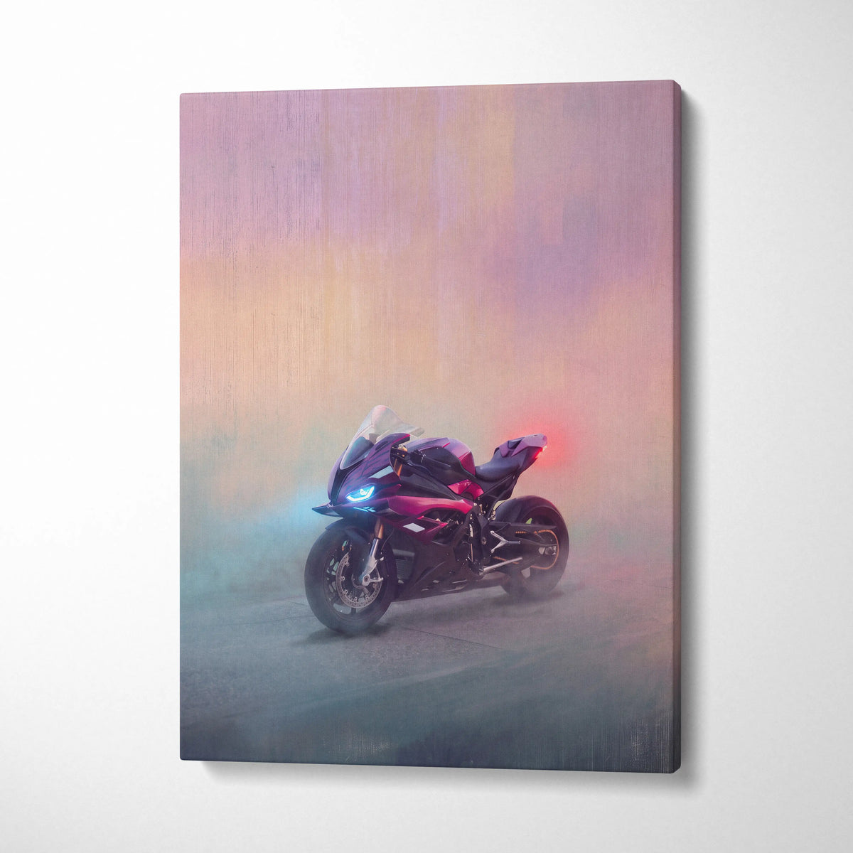 BMW S1000RR Inspired Supersport Wall Art, Racing Canvas Print & Superbike Home Decor