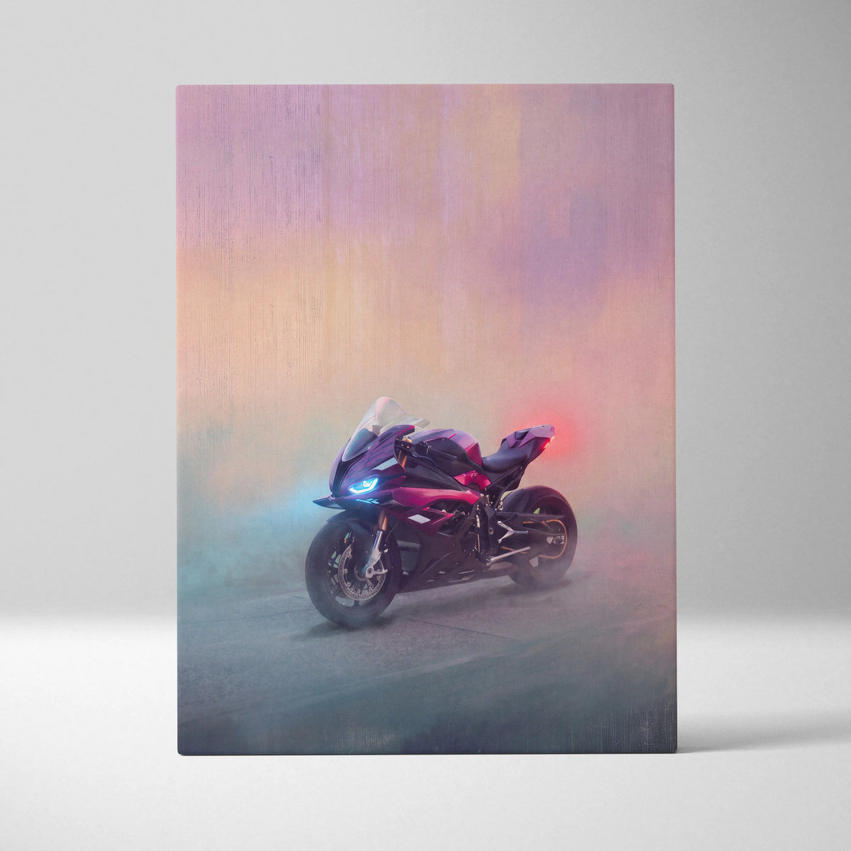 BMW S1000RR Inspired Supersport Wall Art, Racing Canvas Print & Superbike Home Decor