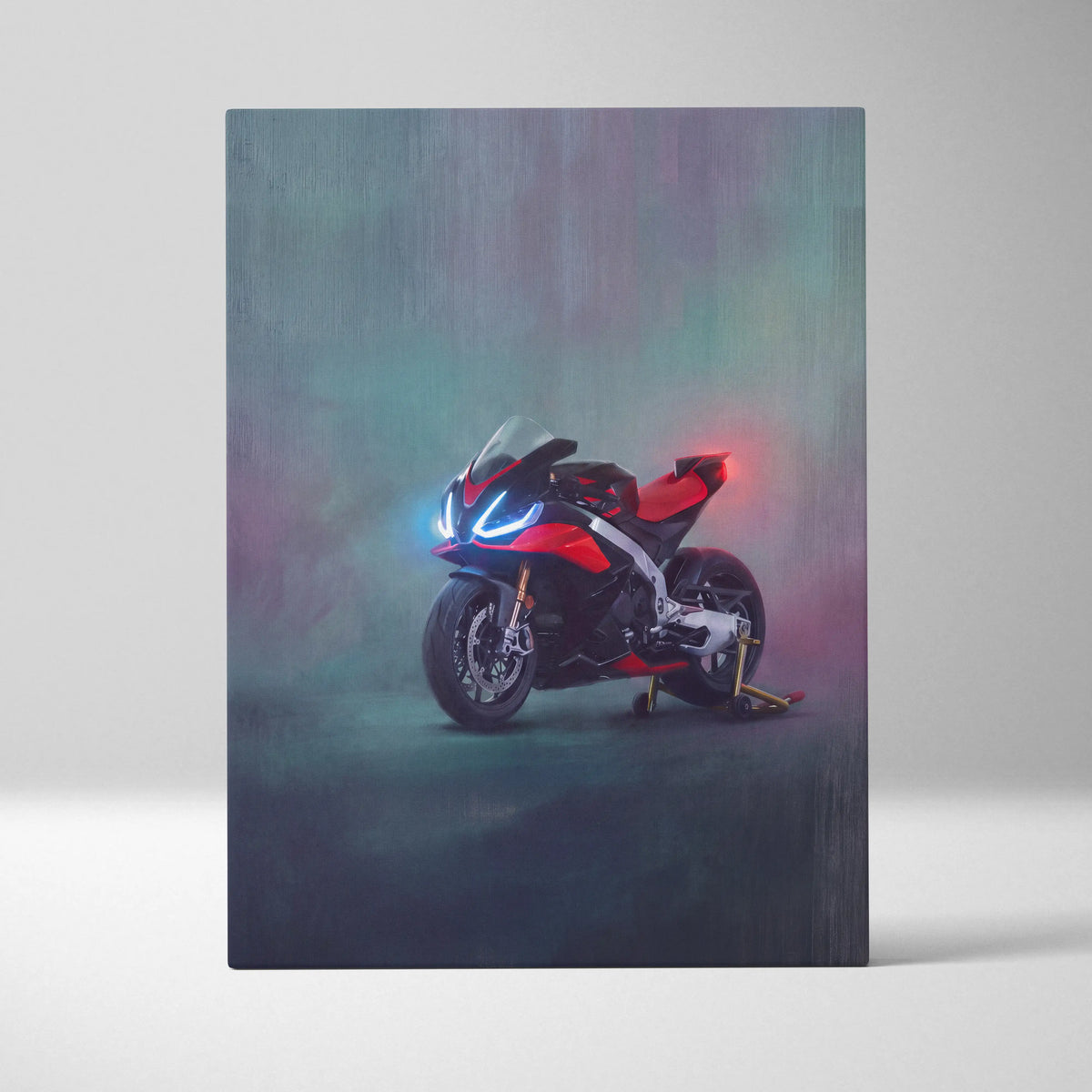 Aprilia RSV4 Factory Inspired Motorcycle Wall Art, Italian Superbike Print and Track Day Gift