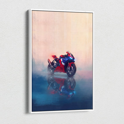 Honda CBR1000RR-R Inspired Canvas Art, Superbike Print and Racing Fan Gift