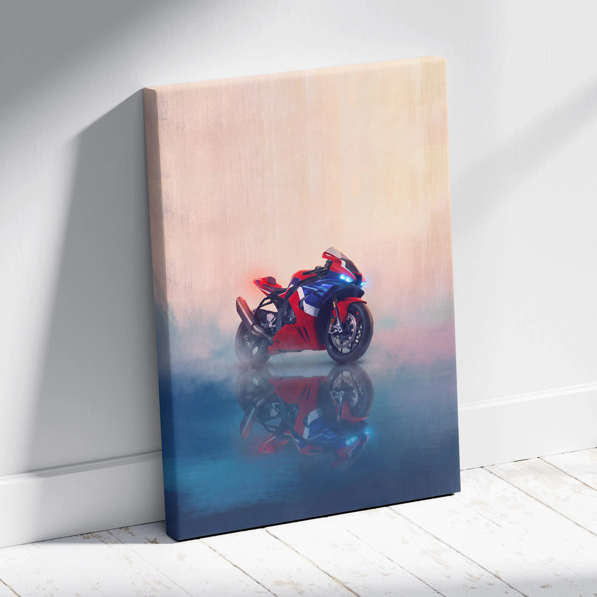 Honda CBR1000RR-R Inspired Canvas Art, Superbike Print and Racing Fan Gift