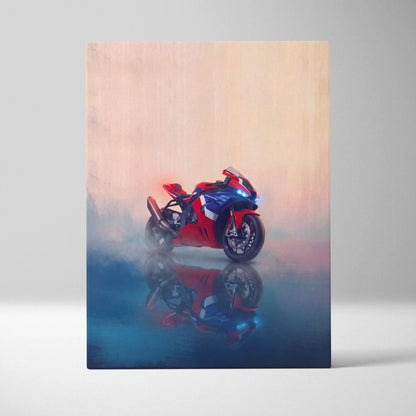 Honda CBR1000RR-R Inspired Canvas Art, Superbike Print and Racing Fan Gift