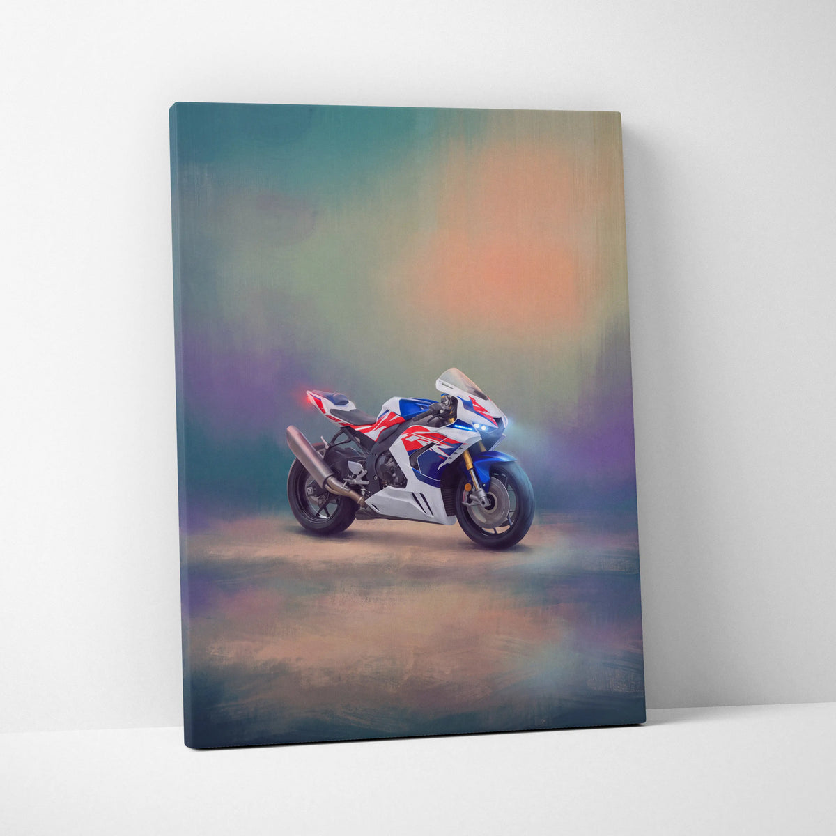 Honda CBR1000RR-R Inspired Supersport Wall Art, HRC Racing Canvas and Modern Wall Decor