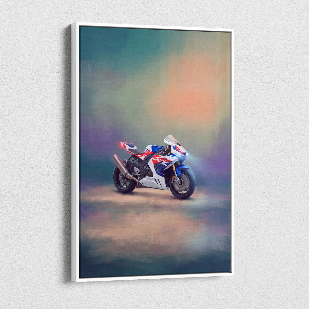 Honda CBR1000RR-R Inspired Supersport Wall Art, HRC Racing Canvas and Modern Wall Decor