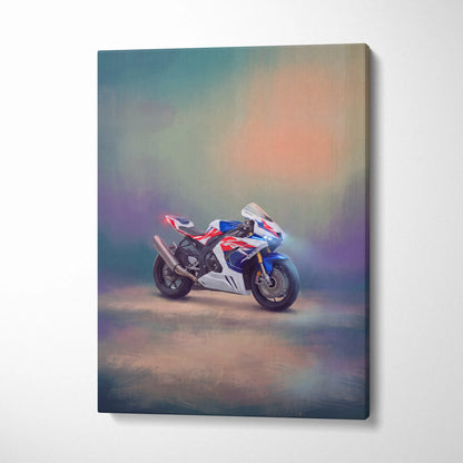 Honda CBR1000RR-R Inspired Supersport Wall Art, HRC Racing Canvas and Modern Wall Decor