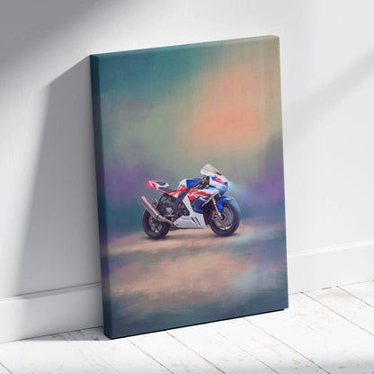 Honda CBR1000RR-R Inspired Supersport Wall Art, HRC Racing Canvas and Modern Wall Decor