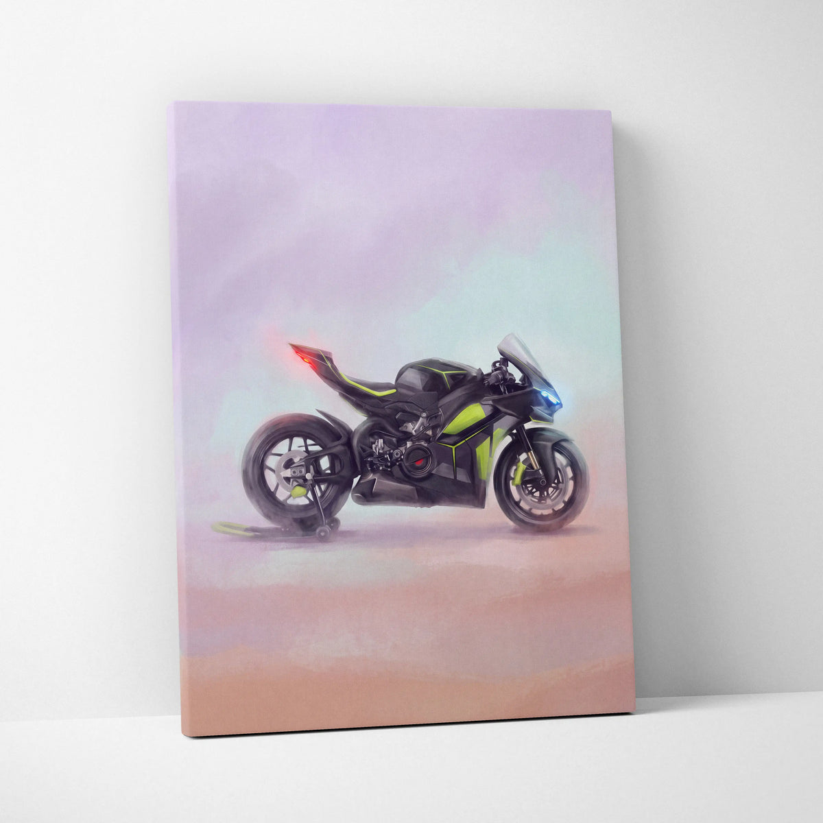 Ducati Panigale V4 Lamborghini Inspired Superbike Wall Art, Track Poster and Modern Decor
