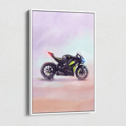 Ducati Panigale V4 Lamborghini Inspired Superbike Wall Art, Track Poster and Modern Decor