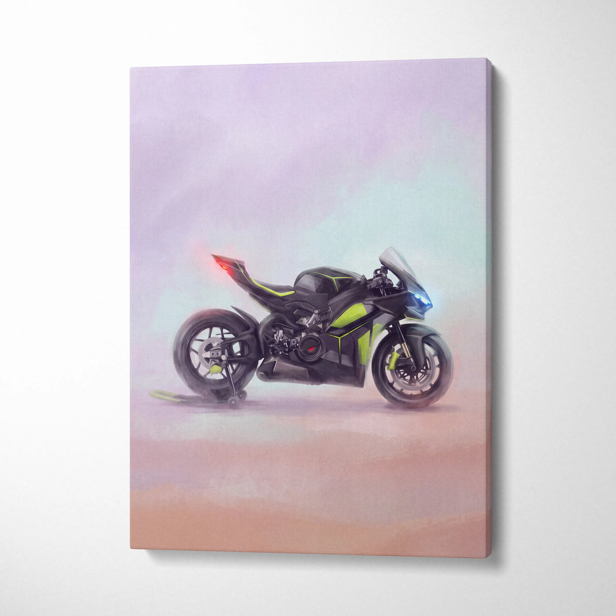 Ducati Panigale V4 Lamborghini Inspired Superbike Wall Art, Track Poster and Modern Decor