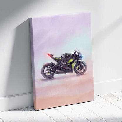 Ducati Panigale V4 Lamborghini Inspired Superbike Wall Art, Track Poster and Modern Decor